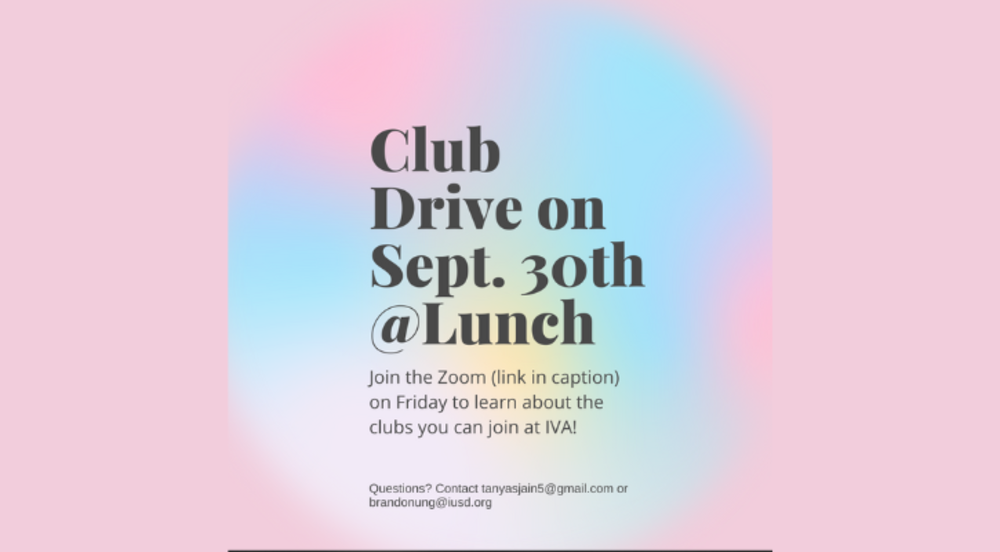 Club Drive flyer