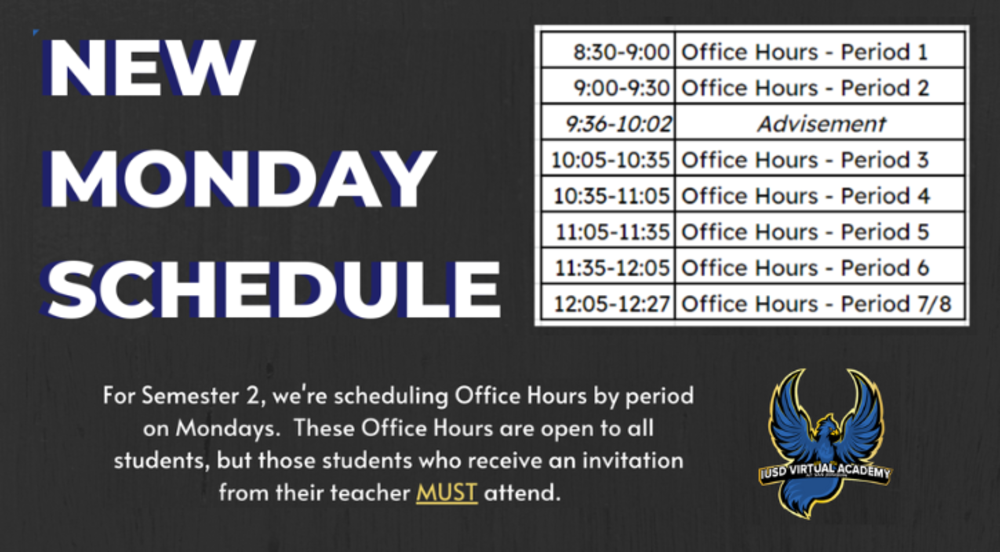 Monday Schedule Flyer