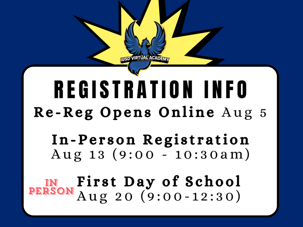 Start of School Info