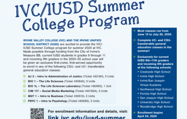 IVC/IUSD Summer Flyer