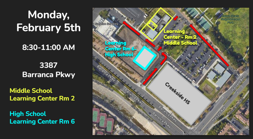 Feb 5th Map of Learning Center